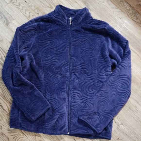 Purple Zippered Jacket with Pockets. XL pre owned Good condition Jason Maxwell - Picture 2 of 2